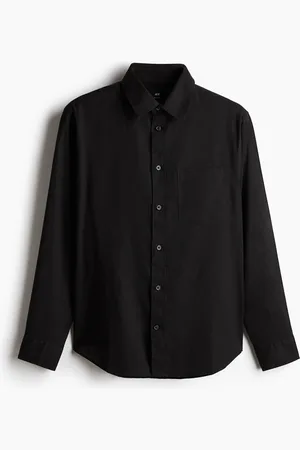 H&M Skjorte i hørblanding Regular Fit