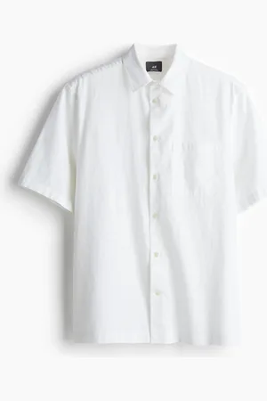 H&M Skjorte i hørblanding Regular Fit
