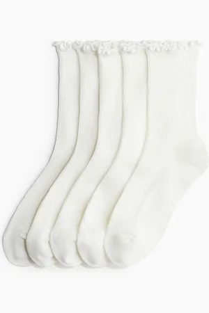 H&M 5-pak ribstrikkede strømper