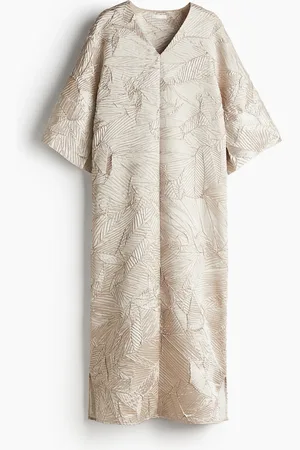 H&M Crinkled kaftankjole i satin