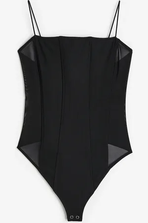 H&M Mesh Corset Bodysuit