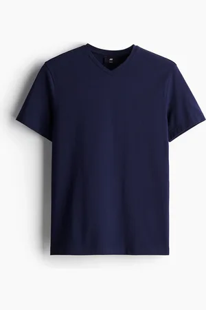 H&M T-shirt med V-udskæring Slim Fit