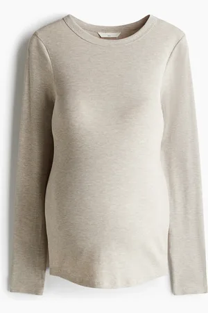 H&M MAMA Ribbet top i jersey