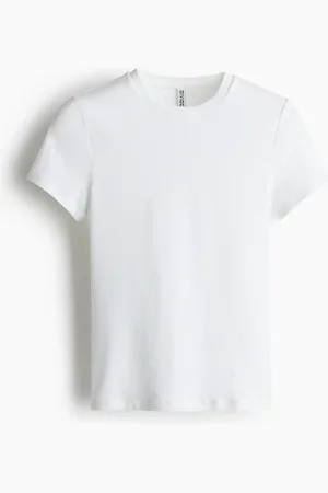 H&M Tætsiddende T-shirt
