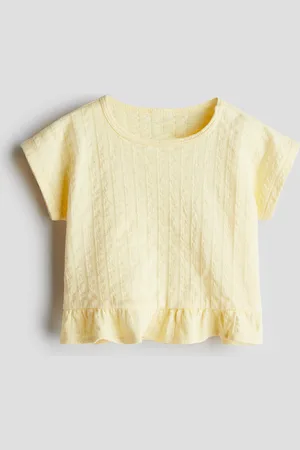 H&M Top med flæsekant