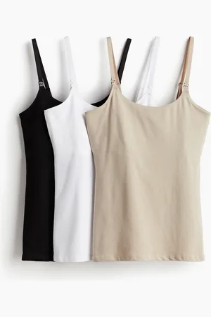 H&M MAMA 3-pak ammetop med smalle stropper