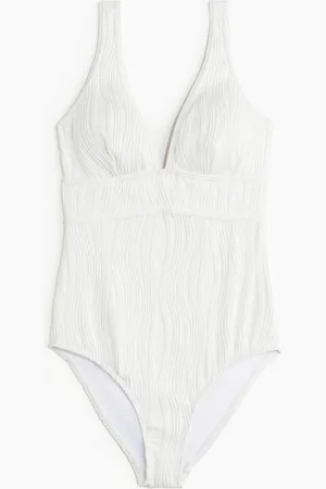 H&M Waverib Plunge Swimsuit