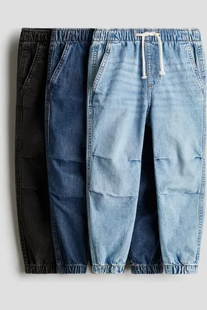 H&M 3-pak joggers i denim