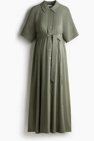 H&M MAMA Before & After skjortekjole