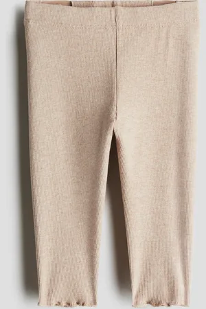 H&M Ribbede leggings i bomuld