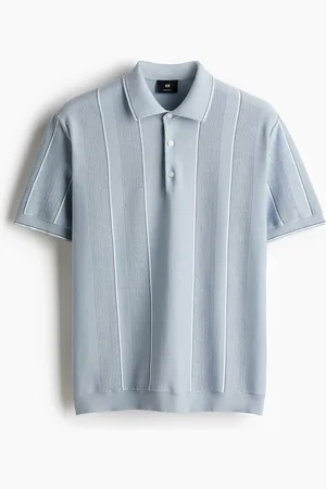 H&M Pointellestrikket poloshirt Regular Fit