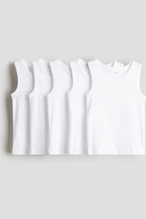 H&M 5-pak tanktop i bomuld
