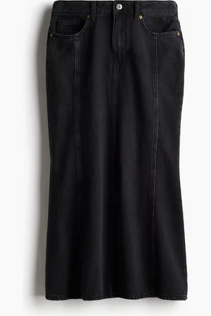 H&M Nederdel i denim med vidde forneden