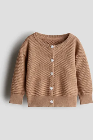 H&M Mønsterstrikket cardigan i bomuld