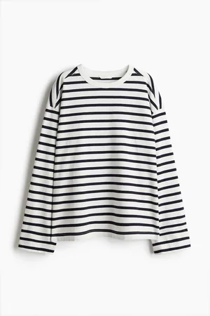 H&M Top i bomuldsjersey