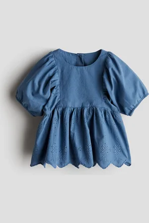 H&M Bluse med broderie anglaise
