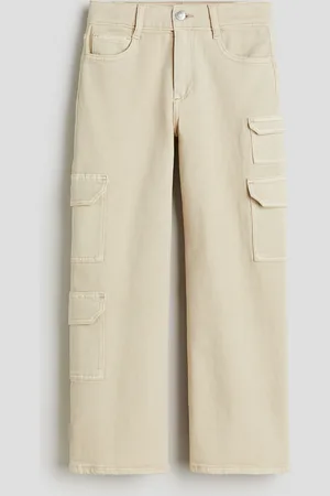 H&M Wide Leg Cargo Jeans Loose Fit