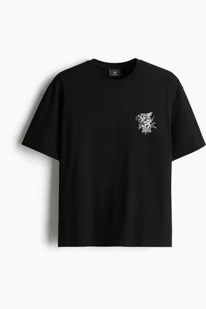 H&M T-shirt med tryk Loose Fit