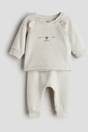 H&M 2-delt sweatshirtsæt i bomuld
