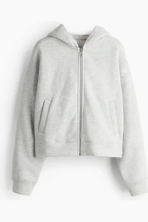 H&M Oversized hoodie med lynlås