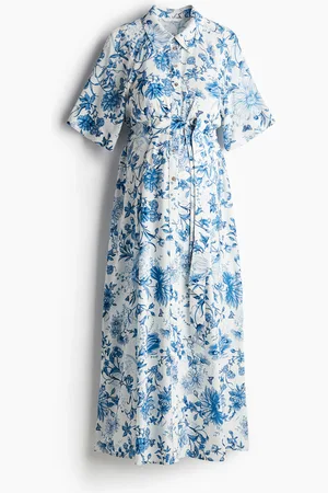 H&M MAMA Before & After skjortekjole