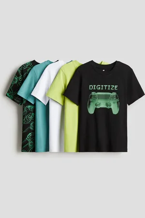 H&M 5-pak T-shirt i bomuld