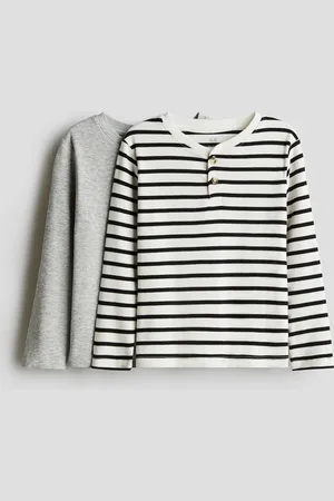 H&M 2-pak ribbet bedstefartrøje