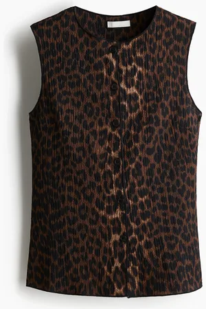 H&M Vest i strukturmønstret jersey