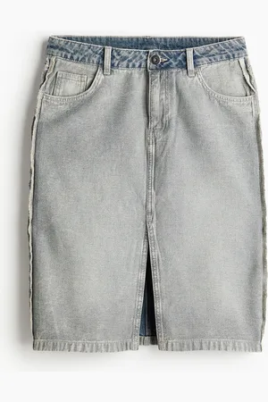 H&M Knælang nederdel