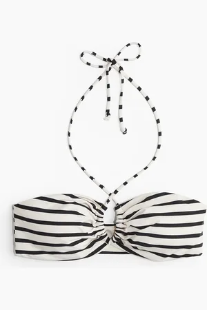 H&M Vatteret bikinitop med halterneck