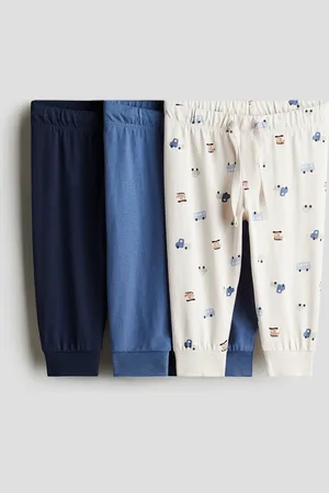 H&M 3-pak joggers i bomuldsjersey