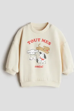 H&M Sweatshirt i bomuld med tryk
