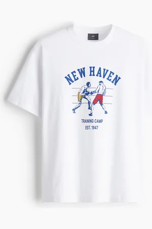 H&M T-shirt med tryk Loose Fit
