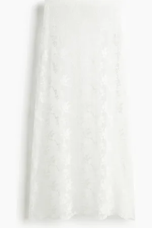 H&M Lang nederdel i blonde
