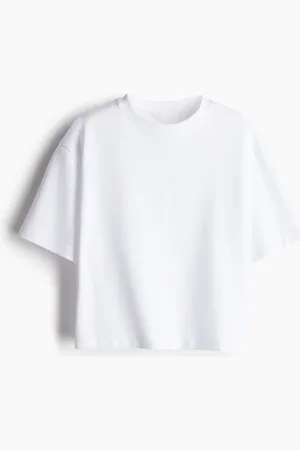 H&M Boxy T-shirt i interlockjersey
