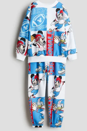 H&M 2-delt sweatshirtsæt med tryk