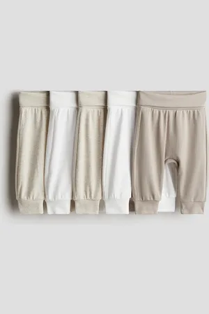 H&M 5-pak bukser med foldbar ribkant