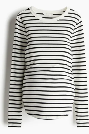 H&M MAMA Ribbet top i jersey