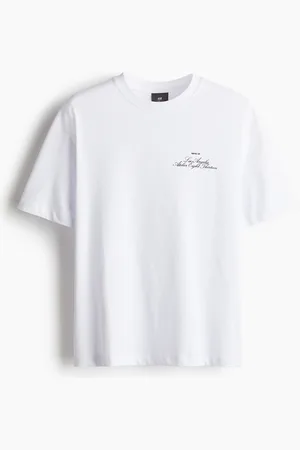 H&M T-shirt med tryk Loose Fit