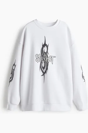 H&M Oversized sweatshirt med tryk