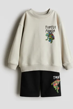 H&M 2-delt sweatshirtsæt med tryk