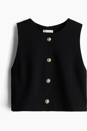 H&M Vest i boucléjersey
