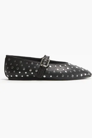 H&M Mary Janes-ballerinasko med nitter