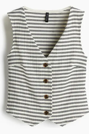H&M Ribstrikket vest
