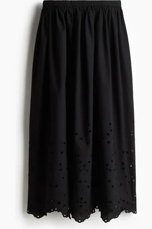H&M Nederdel med broderie anglaise
