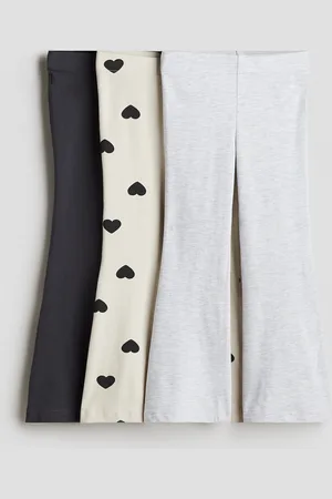 H&M 3-pak leggings i bomuld med svaj