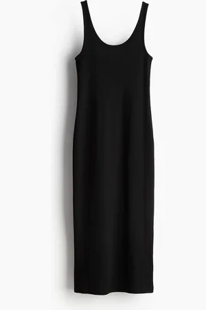 H&M Ribbet kjole i jersey