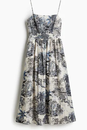 H&M Midi-kjole med smalle stropper