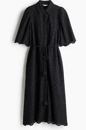 H&M Skjortekjole med broderie anglaise