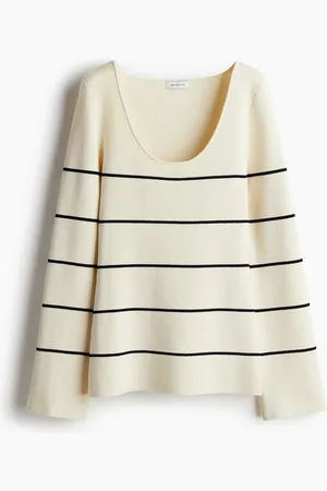 H&M Dybt udringet trøje